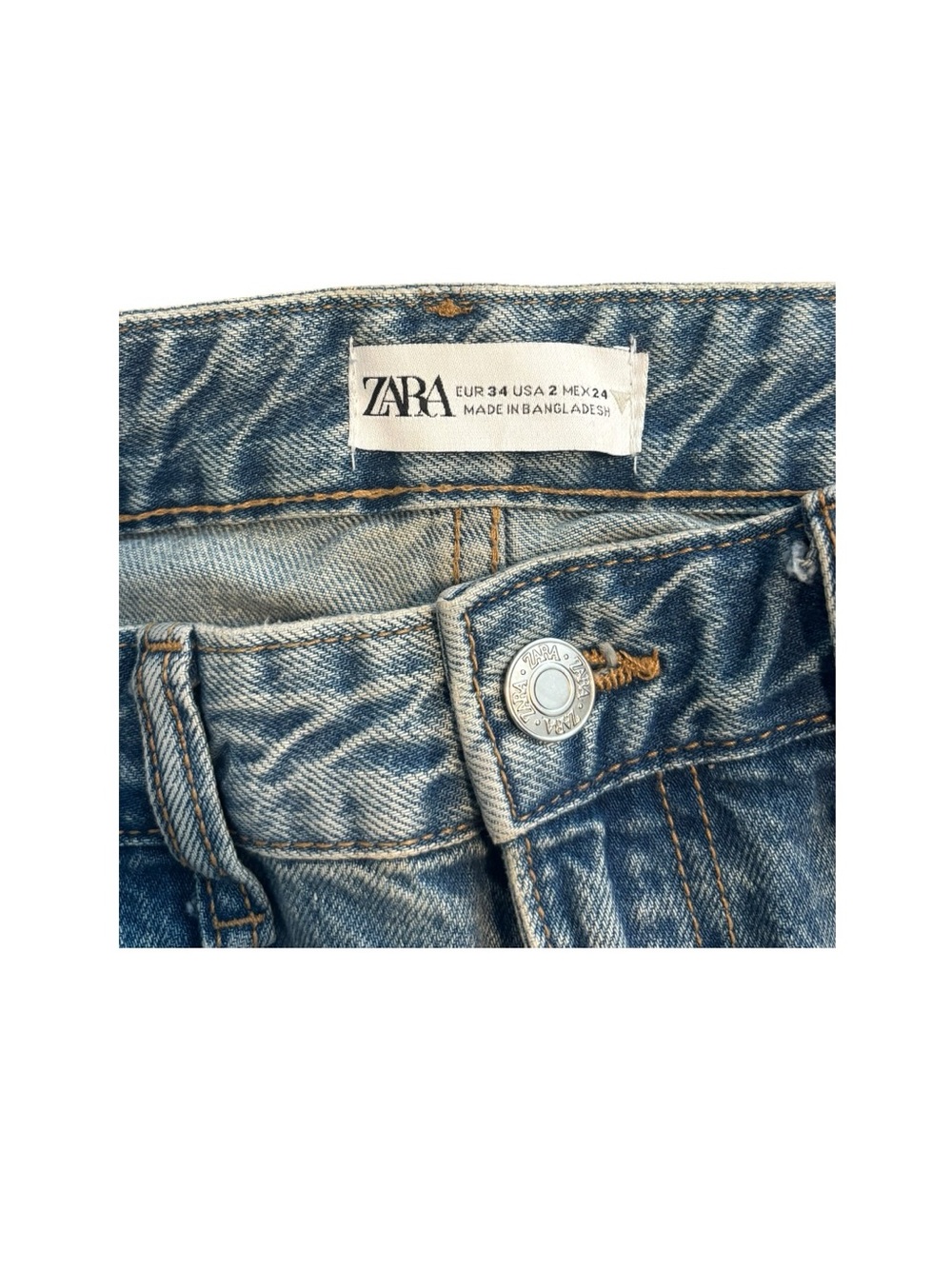 Zara Wide Leg Cargo Jeans - Picture 5 of 5